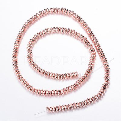 Electroplate Non-magnetic Synthetic Hematite Bead Strands G-Q465-15RG-1