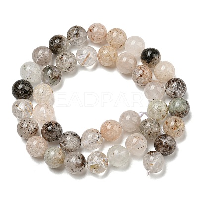 Natural Lodolite Quartz Beads Strands G-R494-A09-04-1