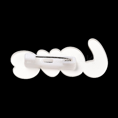 Cartoon Style Acrylic Brooch JEWB-D016-01A-1