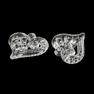Valentine's Day Transparent Acrylic Pendants TACR-G048-02A-1