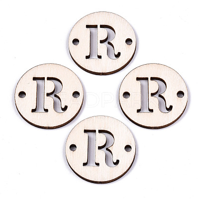 Unfinished Natural Poplar Wood Links Connectors WOOD-S045-140B-01R-1