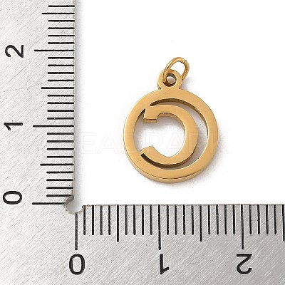 304 Stainless Steel Charms
with Jump Ring STAS-R001-02G-C-1