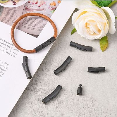 304 Stainless Steel Bayonet Clasps LS-STAS-I013-4mm-MB-1