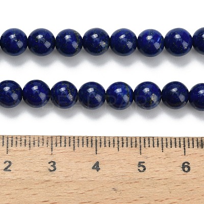 Natural Lapis Lazuli Beads Strands G-L642-B05-6mm-1
