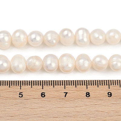 Natural Cultured Freshwater Pearl Beads Strands PEAR-I007-07X-12A-1