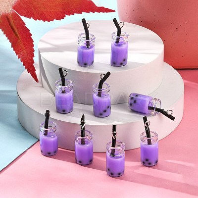 Glass Bottle Pendants X-CRES-N017-03E-1