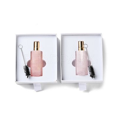 Natural Rose Quartz Perfume Bottle G-B131-04B-01-1