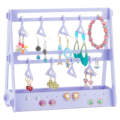 Opaque Acrylic Earring Display Stands EDIS-WH0029-16D-1