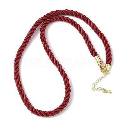 5MM Nylon Twisted Cord Necklace Making FIND-G096-01G-22-1