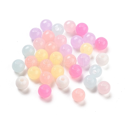 Imitation Jelly Plastic Beads KY-L082-01B-1