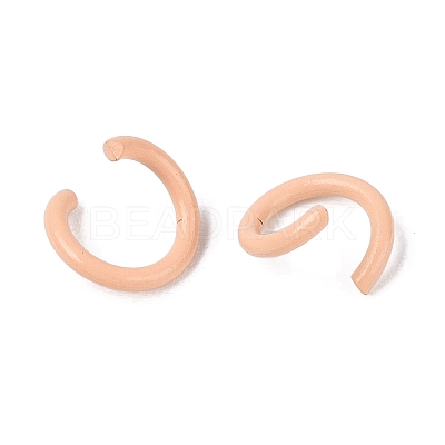 Spray Painted Iron Open Jump Rings IFIN-T017-04B-20-1