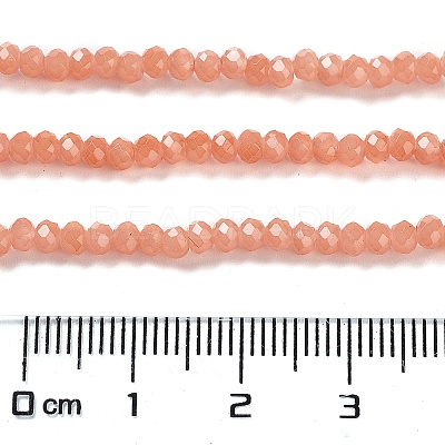 Baking Paint Imitation Jade Glass Bead Strands LS-DGLA-A034-J8MM-A34-1
