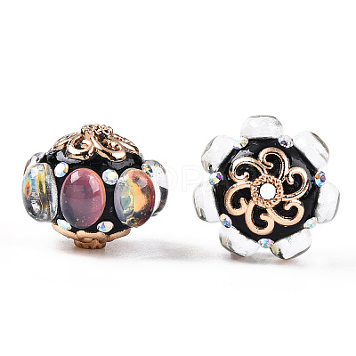 Handmade Indonesia Alloy Beads IPDL-B001-08-1-1