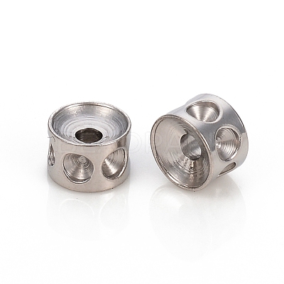 Tarnish Resistant 304 Stainless Steel Beads Rhinestone Settings STAS-I150-02A-P-1