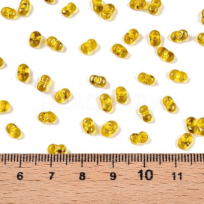 Picasso Spray Painted Glass Seed Beads SEED-T006-04A-1