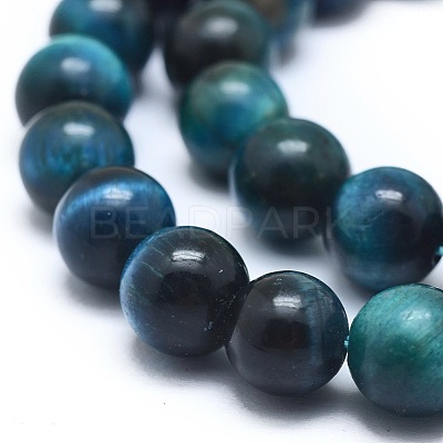 Natural Tiger Eye Bead Strands G-I224-02-6mm-1