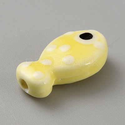 Handmade Porcelain Beads PORC-WH20001-02Q-1
