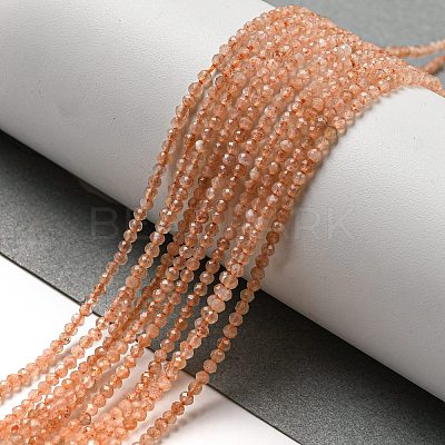 Natural Sunstone Beads Strands X-G-K182-2mm-13A-1