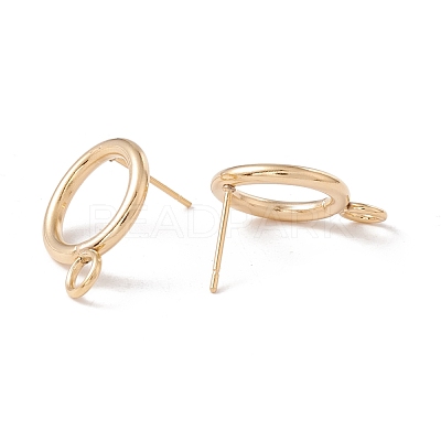 304 Stainless Steel Stud Earring Findings STAS-P308-02B-G-1