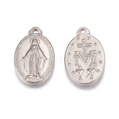 Non-Tarnish 304 Stainless Steel Pendants STAS-H109-08P-1