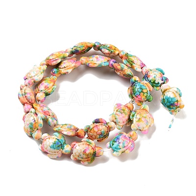 Synthetic Turquoise Dyed Beads Strands G-P507-05S-1