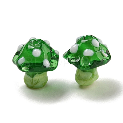 Handmade Bumpy Lampwork Beads LAMP-S067-01D-1