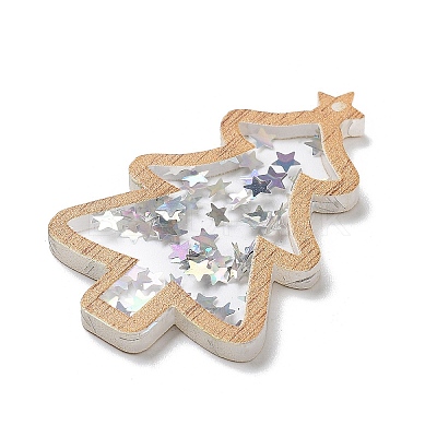 Christmas Theme Opaque Printed Acrylic Pendants SACR-Z005-02A-1