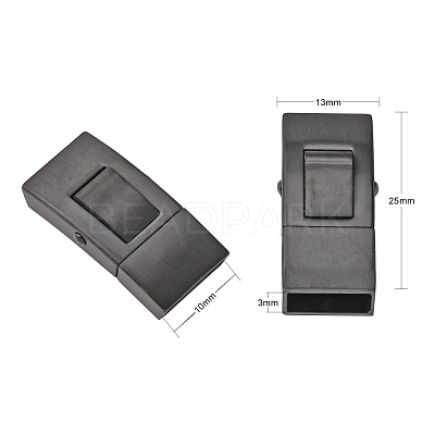 304 Stainless Steel Bayonet Clasps STAS-I171-10EB-1