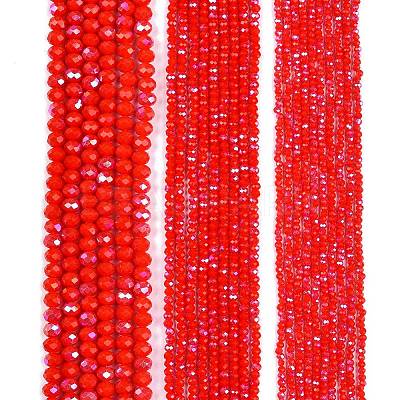 Electroplate Opaque Solid Color Glass Beads Strands LS-EGLA-A044-P6mm-L22-1