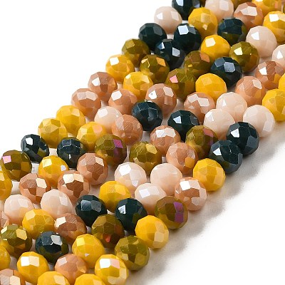 Glass Beads Strands EGLA-A034-M8mm-20-1