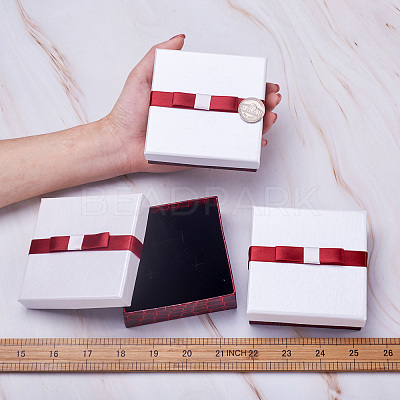 Rectangle Jewelry Set Cardboard Boxes CBOX-TA0001-02-1
