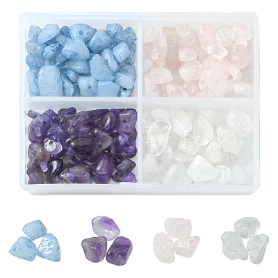 48G 4 Style Natural Gemstone Beads Set G-FS0002-39-1