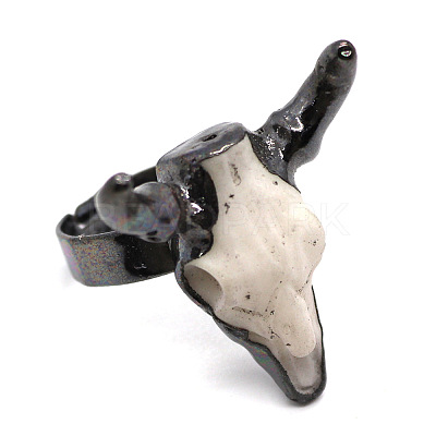 Adjustable Brass and Resin Cuff Rings FS-WG16216-03-1