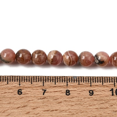 Natural Argentina Rhodochrosite Beads Strands G-D864-14-6mm-A-1