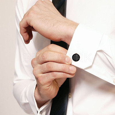Zinc Alloy Enamel Cufflinks BUTT-GL0001-11-1