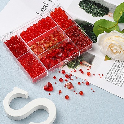 DIY Red Series Jewelry Making Kits DIY-YW0002-94B-1