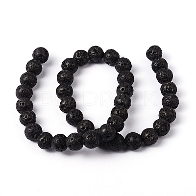 Natural Lava Rock Beads Strands g434-9A-1