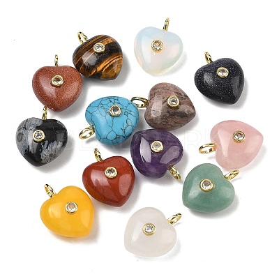 Natural & Synthetic Mixed Stone Pendants G-B180-03G-1