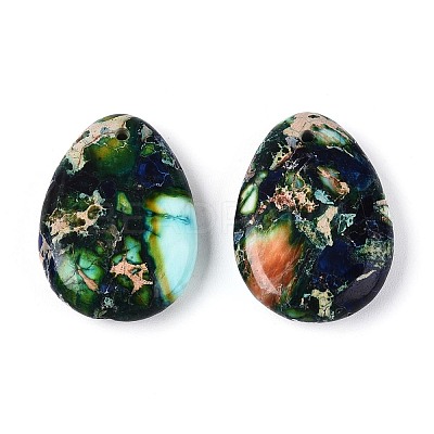 Dyed Natural Imperial Jasper Pendants G-Q601-08C-1