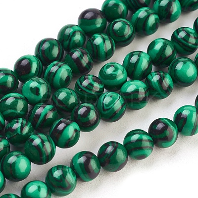 Synthetic Malachite Beads Strands TURQ-N006-23-1