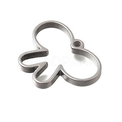 304 Stainless Steel Hollow Pendants STAS-D381-02B-P-1