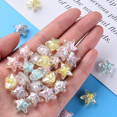 Transparent Acrylic Beads TACR-S152-11B-1