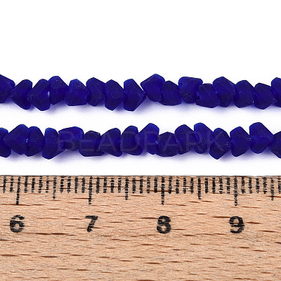 Frosted Transparent Glass Beads X1-GLAA-N016-4mm-03-1