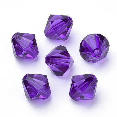 Transparent Acrylic Beads TACR-S146-4mm-21-1