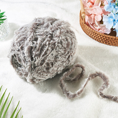 Super Bulky Imitation Fur Polyester Yarn OCOR-TAC0016-36F-1