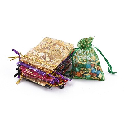 Printed Organza Bags OP-R024-7x9-M-1
