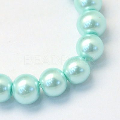Baking Paint Glass Pearl Bead Strands HY-Q003-3mm-45-1