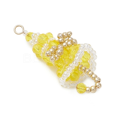 Glass Pendants PALLOY-MZ01164-04-1