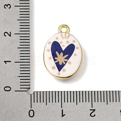 Printed Brass Pendants KK-CBAE379-01G-A-1