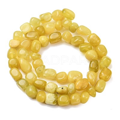 Natural Korea Olive Jade Nuggets Beads Strands G-T150-A02-01-1